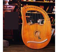 16/19 Stringhe Strumento a Corda Lyre Harp con Un Panno per La Pulizia, Chiave di Sintonia Arpa a Leva Adulti Arpa Lira Viaggio, Nozze(16-string-Case-Deer)