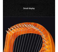 16/19 Stringhe Strumento a Corda Lyre Harp con Un Panno per La Pulizia, Chiave di Sintonia Arpa a Leva Adulti Arpa Lira Viaggio, Nozze(19-string-Case-A)