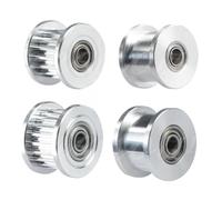 16/20 denti GT2 puleggia sincrona della ruota trasparente dolce 2GT compatibile con foro da 3 mm e cuscinetto per cinghia di distribuzione di larghezza 6 mm(16T Without T)