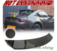 16-22 Fit For Mazda MX5 Miata ND 4th 2D V Style Trunk Boot Spoiler Real Carbon