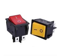 16/30A 250V AC Ad Alta Corrente ON/OFF Eelding Machine KCD4 Punto Argento A Bilanciere Interruttori A Pulsante 1 pz(2Position 6PIN Green,30A)