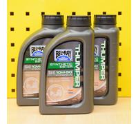 (16,40 €/ L) 3L BelRay Thumper 10w50 Olio Vollsyn. Per : Yamaha Honda Suzuki KTM