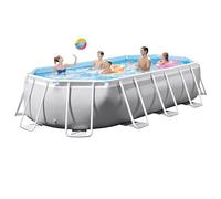 Intex 26796 piscina fuori terra Piscina con bordi Piscina ovale 13365 L Blu, Grigio