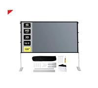 16: 9 84 100 pollici Proiettore for la casa esterna Anti-leggero e protezione Schermo pieghevole con tenda da staffa Teatro en casa escolar(72 inch)