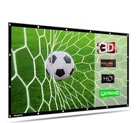 16: 9 Pieghevole 120 pollici schermo proiettore PVC Schermo proiezione del tessuto per l'istruzione Ufficio Home Theater Outdoor Cinema