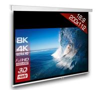 16:9 SlenderLine Schermo proiezione manuale 200 x 159 (194x109)cm HDTV 3D 4K 88"