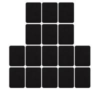 16 adesivi per toppe nere termoadesive per riparare giacche nere e jeans, toppe per abbigliamento, abbigliamento fai da te