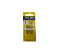 16 Aghi Ricamo Classico Mano Mis. 9 Punta Tre Stelle John James Alti 3,5 Cm