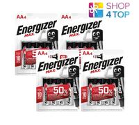 16 Batterie Alkaline Energizer Max AA LR6 1.5V Mignon Stilo Scadenza 2030 NUOVE