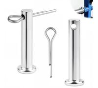 16 bulloni a innesto monoforo, per forcella M6 x 40 mm, perno rotondo a testa piatta, zincatura