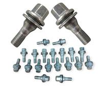 16 Bulloni Fissaggio Ruote Compatibile Con Citroen Saxo C3 Xsara C5 Berlingo C2 C4 C6 C3 DS3 DS4 DS5 dal 2003 - Jeep Avenger - Fiat 600 - Alfa Romeo Junior Gomme Cerchi in LEGA M12x1,25 hex 17
