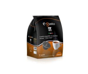 16 Capsule Pop Caffè Miscela INTENSO e-Gusto compatibile Dolce Gusto