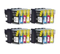 16 Cartucce di inchiostro (Set) per Brother MFC297C DCP-385C DCP-395CN DCP-585CW