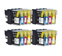 16 Cartucce di inchiostro (Set) per Brother DCP-6690CW DCP-J715W MFC-490CW