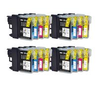 16 Cartucce di inchiostro (Set) per Brother MFC297C DCP-385C DCP-395CN DCP-585CW