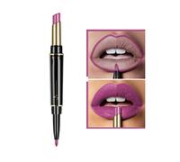 16 Color Lipstick + Lip Liner Combo - Lips Go Full and Defined,Lip Liner and Lipstick Set,Dual Heads Waterproof Long Lasting Matte Lipstick Makeup Tool for Chrismtas Halloween Party (14#)