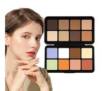 16 colori Concealer Pallet, Multi Use Contour Cream Pallet, Lightweight Makeup Pallet, Professional Concealer and Contour Pallets 32g for Indoor, Home, Travel, Beauty, Multicolor