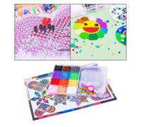 16 colori Hama Beads con pegboards Paper Fuse Beads Craft Kit Pixel Art Bead