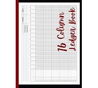 16 Column Ledger Book: Sixteen Columnar General Record Keeping Notebook and Analysis Account Pad for Bookkeeping & Accounting | Perfect for Small Business & Personal Finance | Horizontal Layout.