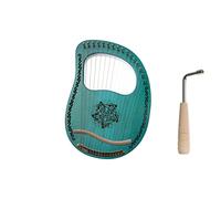 16 corde 19 corde in mogano lire arpa principianti arpa strumento stringa (colore: verde 19 corde)