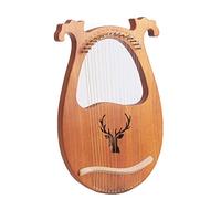 16 corde blu arpa strumento plettro impiallacciatura mogano lire arpa principianti arpa strumento stringa (colore: 16 toni stile D)