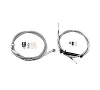 16 " Cromo Inossidabile Cavo Tubo Freno Kit Per 2016-2017 Harley Softail No ABS