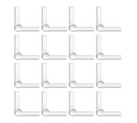 16 cuscinetti in silicone anti-collisione e protezioni angolari per airbag, per tavoli, armadi, mobili, bordi e pareti, ammortizzanti (traslucido)