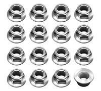 16 Dadi Di Scarico M8 Esagonali, Prigionieri Per Scarico M8 X 1,25, Prigionieri Autobloccanti, Adatti Per I Dadi Del Collettore Di Scarico Per Autoveicoli Bmw E30 Serie 3