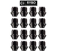 16 Dadi In Lega Di Ricambio Per Ford Capri, Rondelle Cattive M12 X 1.5 BLK