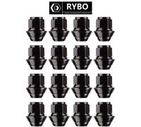 16 Dadi In Lega OE Per Ford Focus MK2 Con Rondelle M12 x 1.5 (Nero)