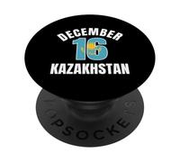 16 dicembre Giorno dell'indipendenza del Kazakistan PopSockets PopGrip Adesivo
