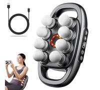 16-Drive 8-Head Massage Gun Set, 2025 New 8 Head Massage Gun Deep Tissue, with 9 Levels & 9 Modes for Thighs, Arms, Waist, Back, Full Body Muscle Pain Relief, Ideal Gifts for Women Men (8-head Grey)