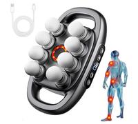 16-Drive 8-Head Massage Gun Set, 8/16 Head Massage Gun Deep Tissue, 3 Modes & 30 Speeds, High-Performance Muscle Recovery Massager Adjustable Modes for Back/Shoulders/Legs (Black-8 head)