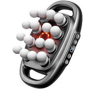16-Drive 8-Head Massage Gun Set, 8 Head Massage Gun Deep Tissue, Red Light Therapy,High-Performance Muscle Recovery Massager (16-Head-Gray)