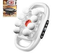 16-Drive 8-Head Massage Gun Set, 8 Massage Gun Deep Tissue, with 9 Levels & 9 Modes for Thighs, Arms, Waist, Back, Full Body Muscle Pain Relief, Ideal Gifts for Women and Men (8-head White)