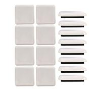 16 feltrini quadrati autoadesivi per mobili, antigraffio, facili da spostare, spessi e spessi, anti-abrasione, per proteggere il pavimento, 35 x 35 mm