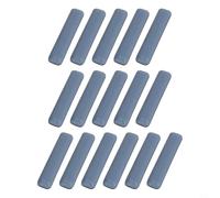 16 feltrini quadrati per mobili, 16 x 75 mm, resistenti cursori in PTFE per movimenti fluidi e silenziosi, cuscinetti di protezione per pavimenti per gambe irregolari e moquette in legno duro