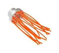 16 FILI - TESTINA SPAZZOLA UNIVERSALE IN ALLUMINIO MULTIFILO PER DECESPUGLIATORE