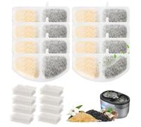 16 filtri per fontana per gatti da 2,5 l, per gatti, 8 filtri + 8 filtri in schiuma per fontana per gatti Oneisall, set di filtri di ricambio per fontana per gatti