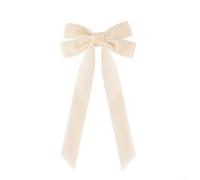 16 fiocchi in velluto con retro intrecciato per un facile fissaggio, perfetti per elevare decorazioni natalizie, tra cui ghirlande, alberi, ghirlande e feste (beige, 13 x 26 cm)