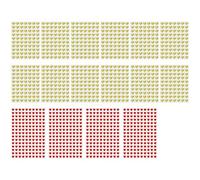 16 Fogli (1440 Pezzi) Adesivi A Forma Di Cuore, Adesivi Con Sigillo A Forma Di Cuore, Etichette A Forma Di Cuore, Adesivi D'Amore Romantico, Adesivi Fatti A Mano Fai Da Te