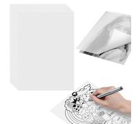 16 fogli di carta trasparente stampabile, colore bianco, 112 g, formato A4, carta pergamena da stampare, carta trasparente per schizzi, biglietti fai da te, imballaggio, disegno, lanterne