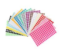 16 fogli Etichette Rotonde Colorate Autoadesive per Codifica, 29x20x0,1cm | Adesivo Forte Presa, Numeri Vividi e Durevoli, per Magazzino, Negozi, Cucina e Confezioni Regalo