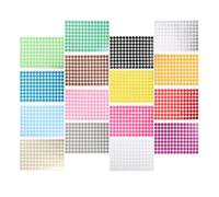 16 fogli Etichette Rotonde Colorate Numerate Adesive per inventario | Codice Colore e Lettura Duratura, per Scuola, Laboratorio, e Ordine Rapido