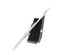 16 Fori Aperti Chiusi C Flauto Strumento A Fiato Concerto Professionale Con Chiave E(Silver)
