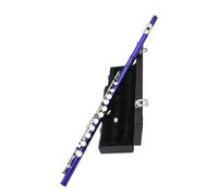 16 Fori Aperti Chiusi C Flauto Strumento A Fiato Concerto Professionale Con Set Per Principianti Chiave E(Blue)