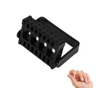 16 fori Nail Drill Bit Holder Stand Save Space Nail Drill Bits Organizer Nail Art Cleaner Tool Case per salone di bellezza domestico