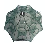 16 fori rete da pesca pieghevole automatica nylon gamberetti granchio minnow tra