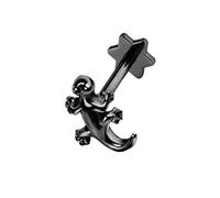 16 g CZ Labret Cartilagine Trago Monroe Labbro Naso Helix Orecchini in Acciaio inossidabile Cubic Zirconia Moda Clear Diamond Animal Piercings Gioielli e Acciaio inossidabile, regolabile