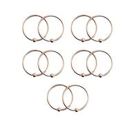16 g piercing per naso, 10 anelli per setto nasale da donna in acciaio inox con speranza e sfera gioielli per il corpo 1,2 mm, acciaio inossidabile, nessuna pietra preziosa